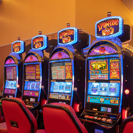 Row of Spinferno slot machines