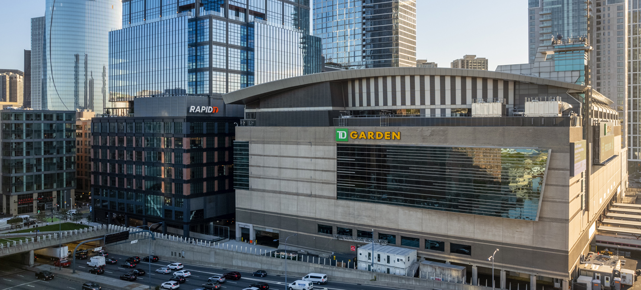 Aerial image of TD Garden