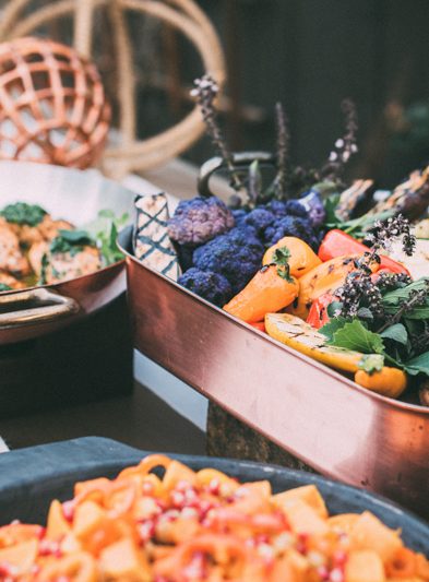 The Kitchen buffet set up