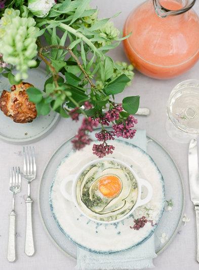 Beautifully set table